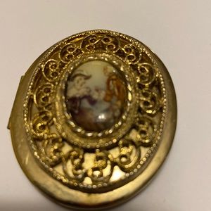 Unbranded Gold-tone Locket 2”x 1 1/2”